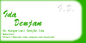 ida demjan business card